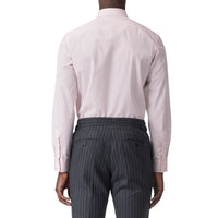 Chemise slim en popeline de coton Monogram - Rose Albâtre
