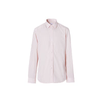 Chemise slim en popeline de coton Monogram - Rose Albâtre