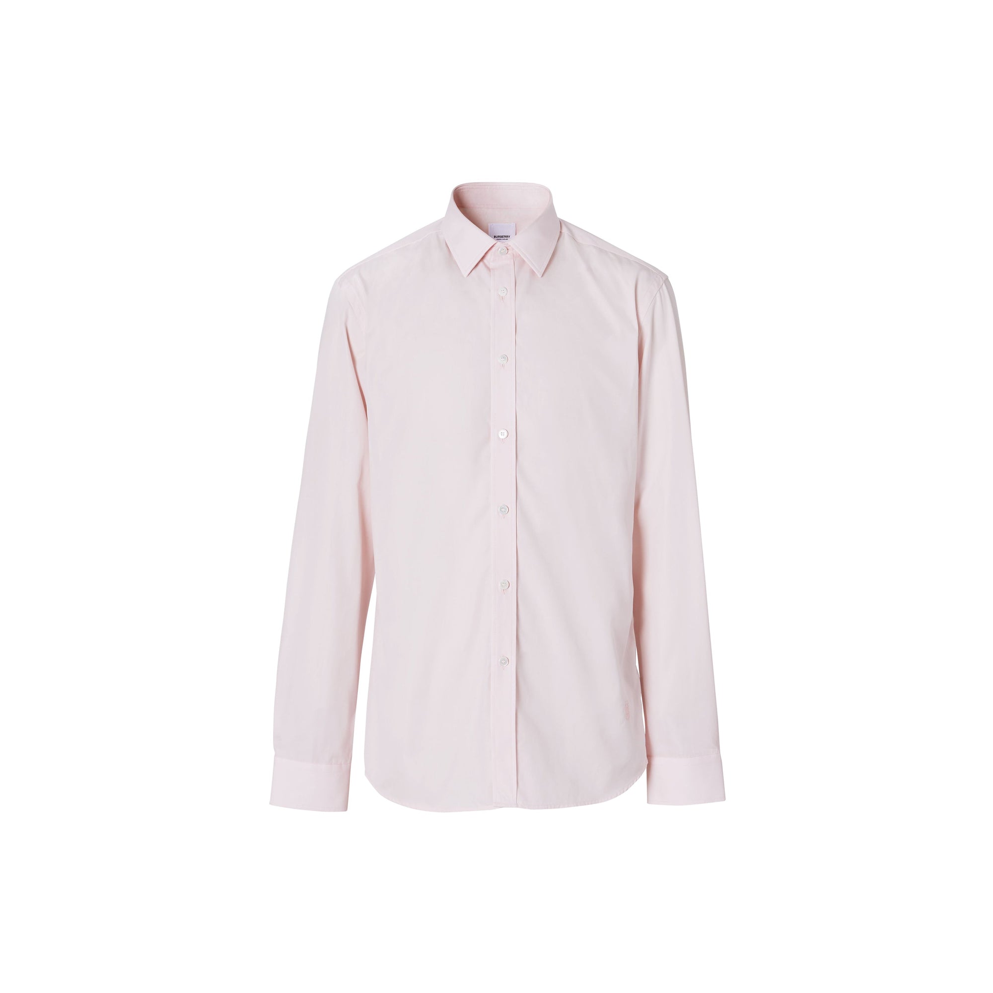 Chemise slim en popeline de coton Monogram - Rose Albâtre