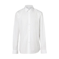 WHITE Chemise slim en popeline de coton Monogram