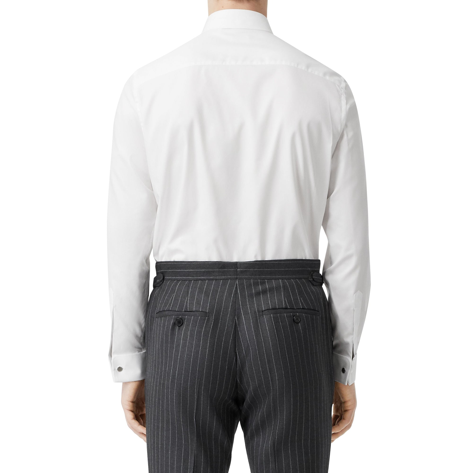 WHITE Chemise Oxford classique en coton Monogram