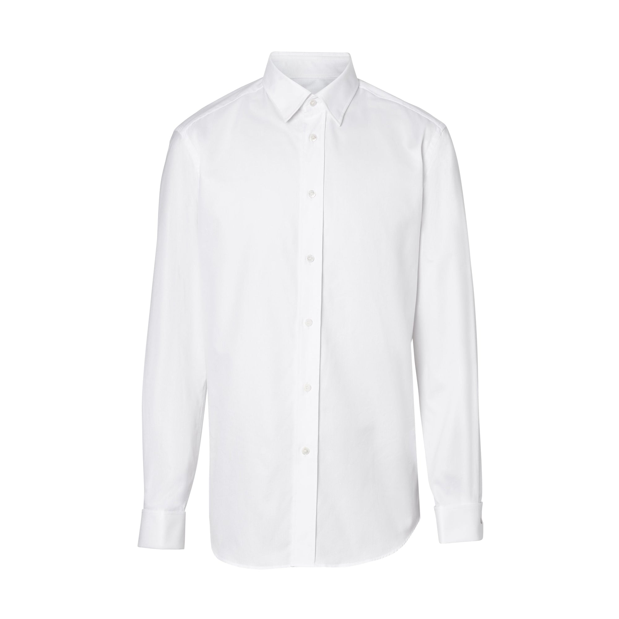 WHITE Chemise Oxford classique en coton Monogram