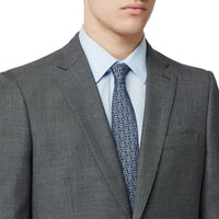 BRIGHT NAVY Cravate classique en jacquard de soie Monogram