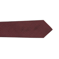 OXBLOOD Cravate classique en jacquard de soie à micro-pois