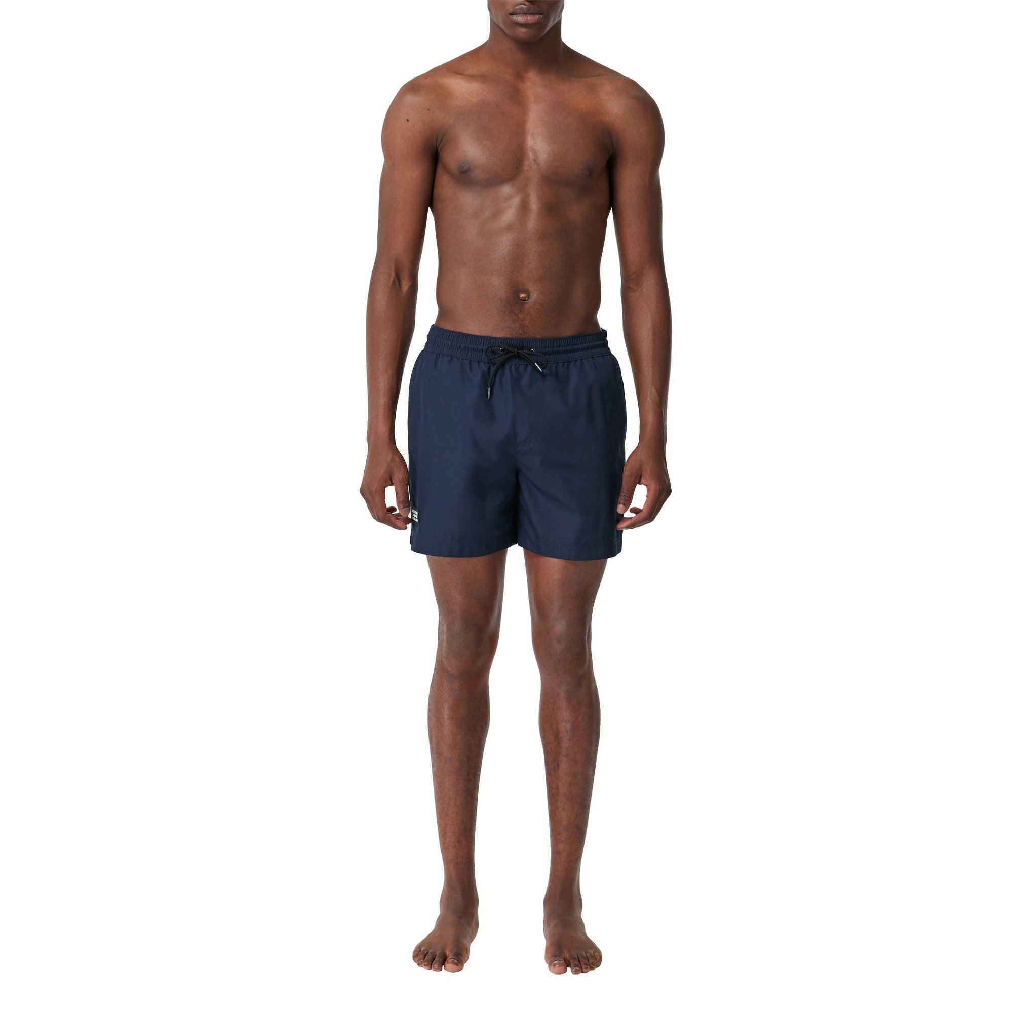 TRUE NAVY Short de bain à cordon de serrage avec logo