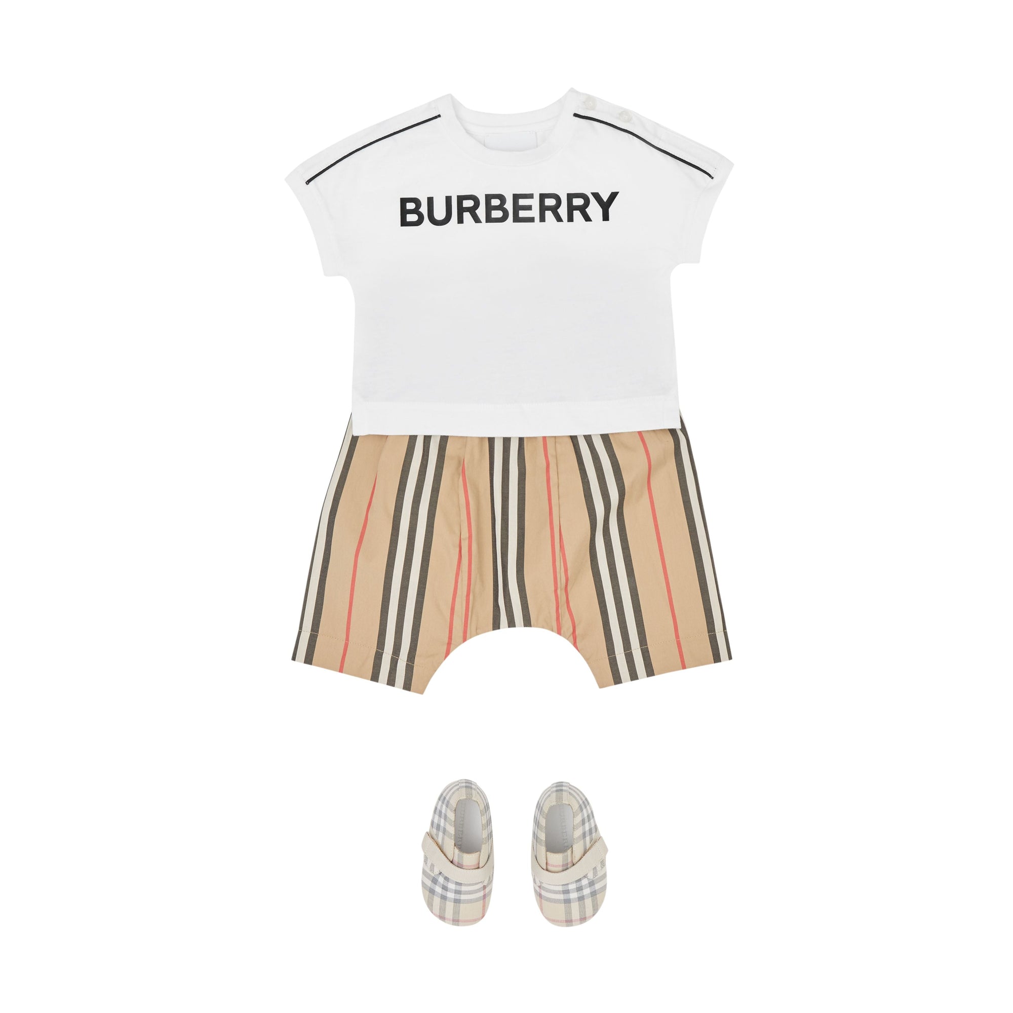 T-shirt en coton avec logo - Blanc