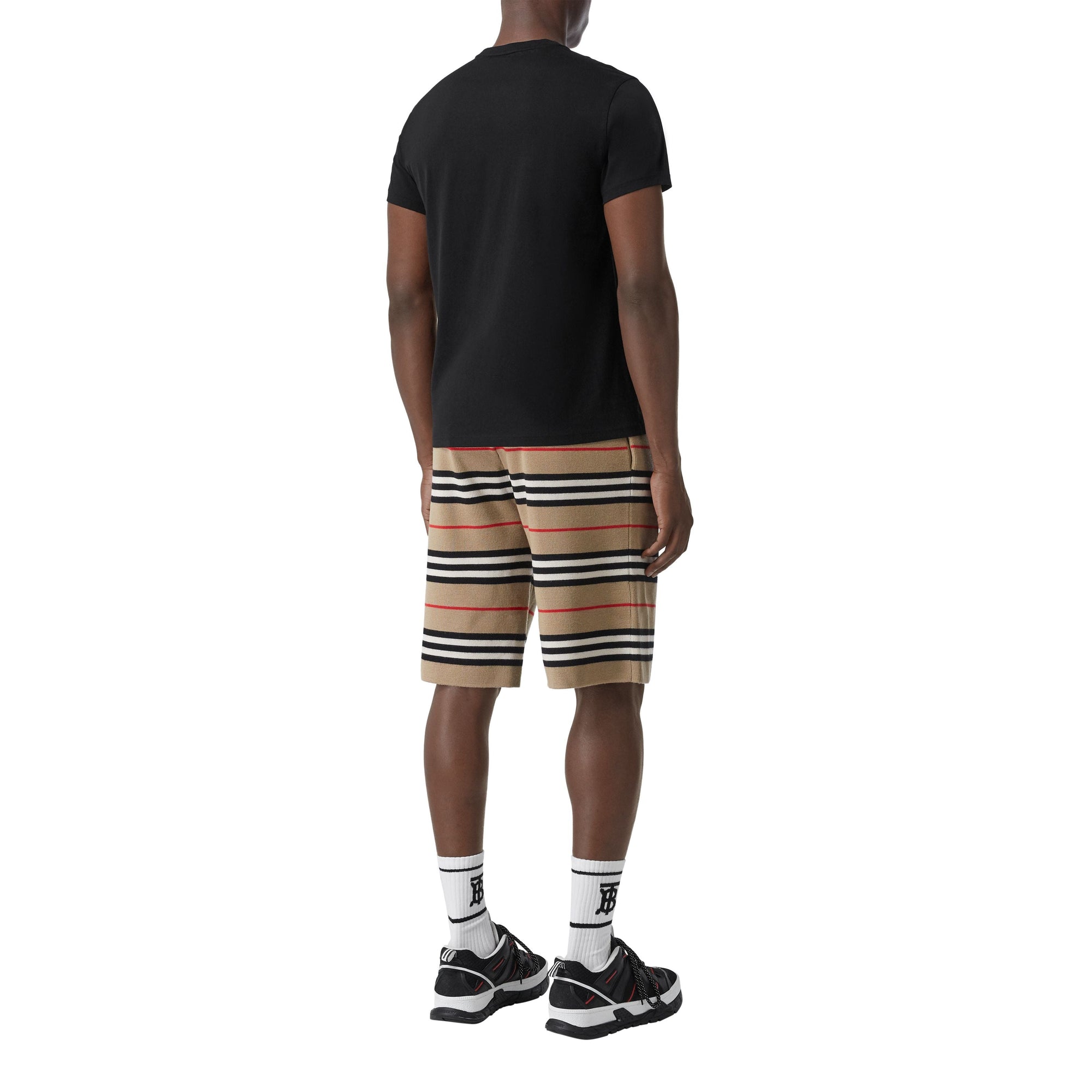 T-shirt en coton Monogram - Noir