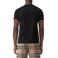 T-shirt en coton Monogram - Noir
