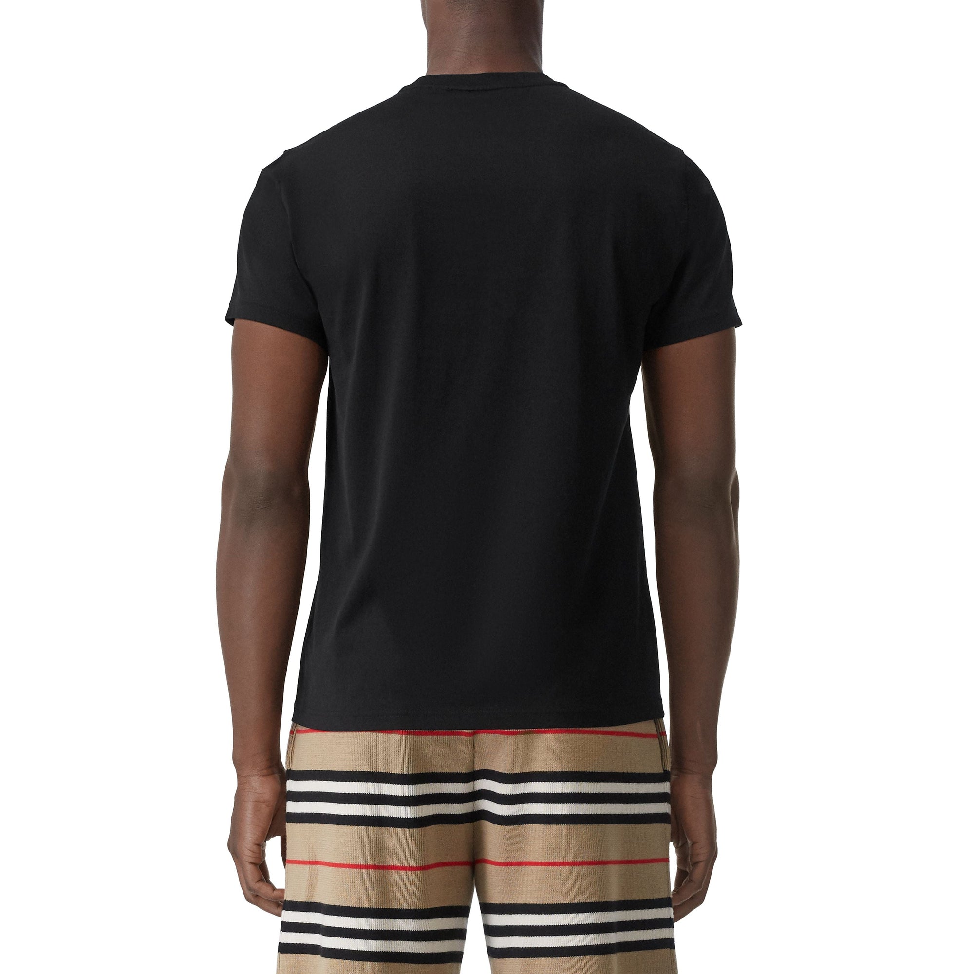 T-shirt en coton Monogram - Noir
