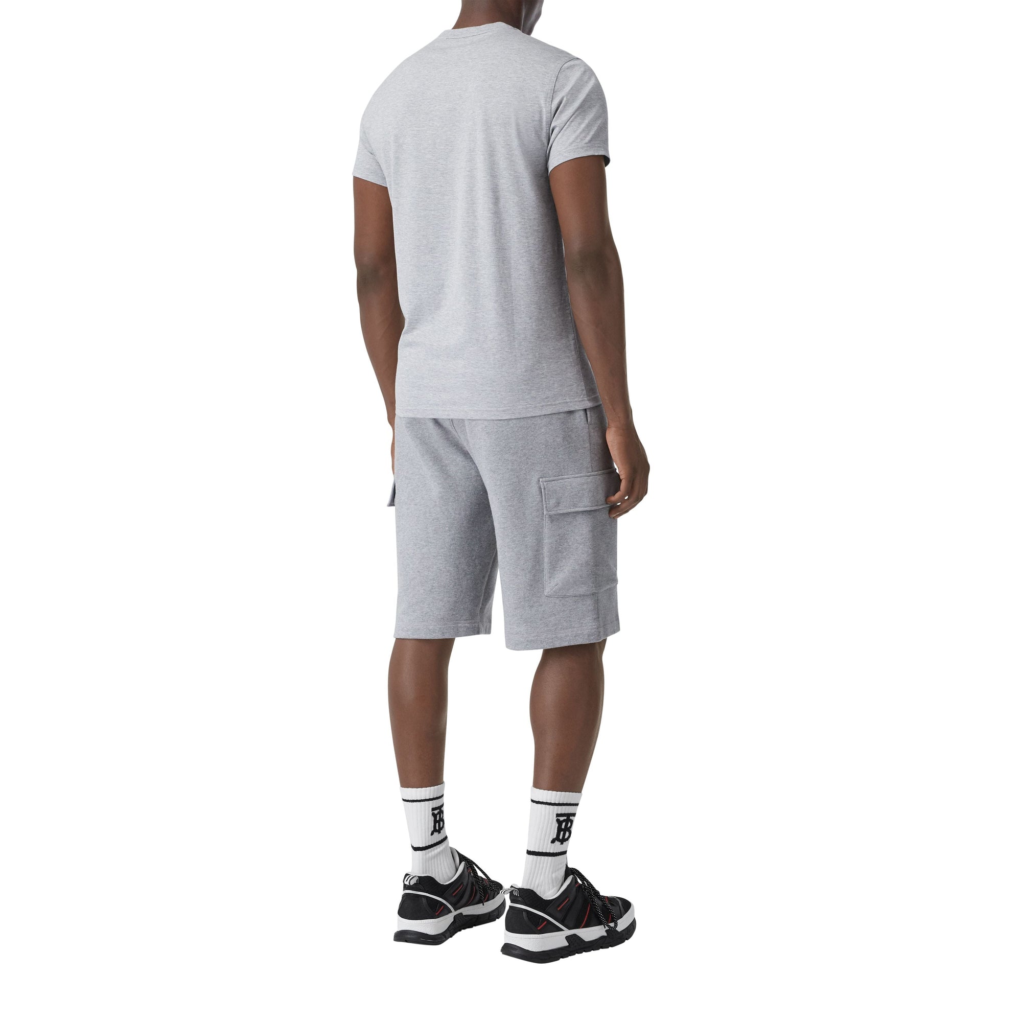 T-shirt en coton Monogram - Camaïeu de Gris Pâles