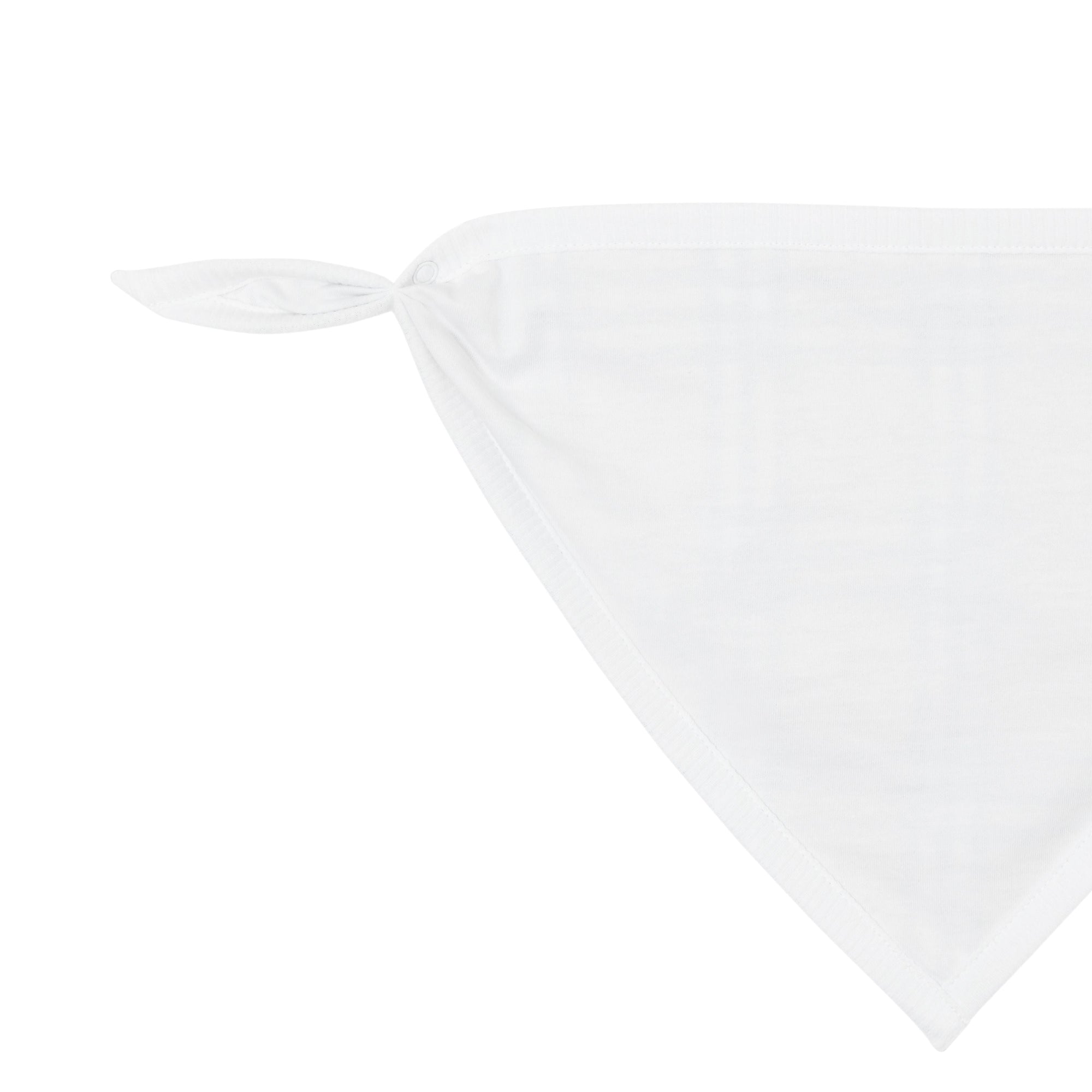 Coffret cadeau trois pièces en coton check pour bébé - Blanc