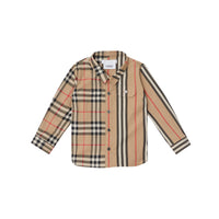 ARCHIVE BEIGE Chemise en coton à rayures iconiques et Vintage check