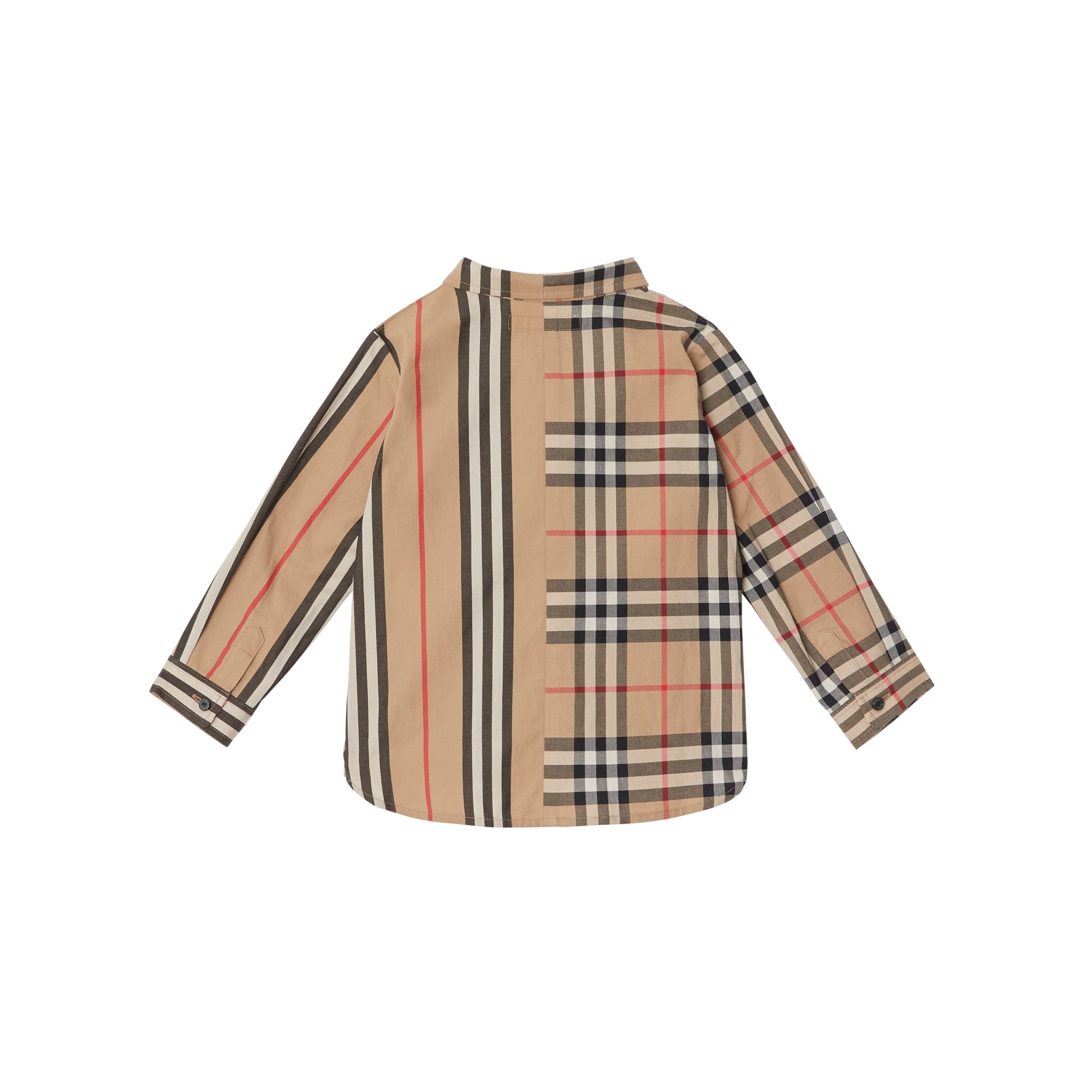 ARCHIVE BEIGE Chemise en coton à rayures iconiques et Vintage check