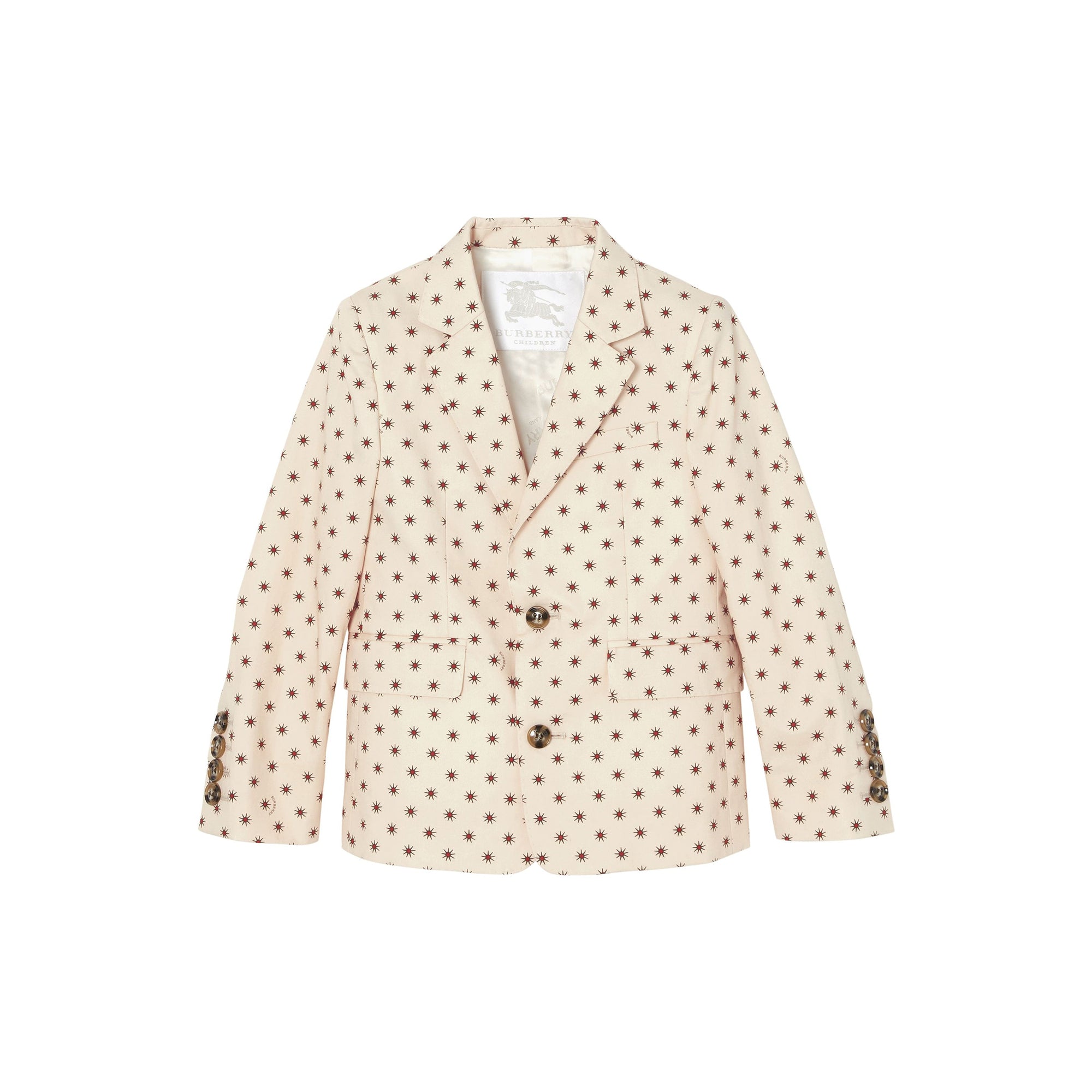 Blazer en coton avec imprimé étoilé - Rouge Militaire