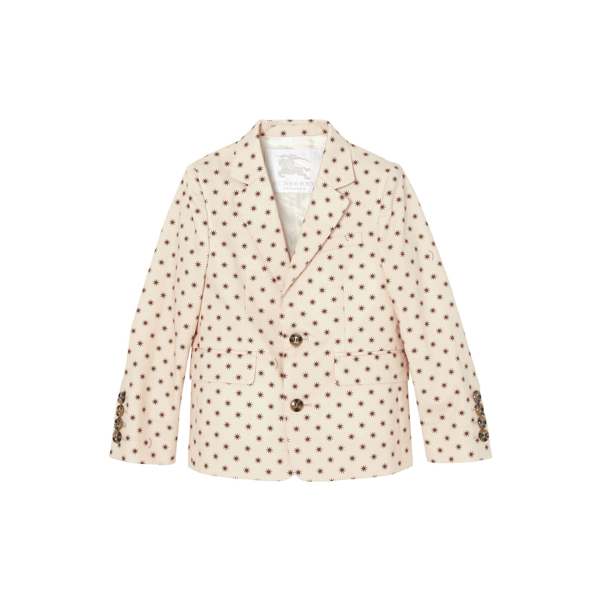 Blazer en coton avec imprimé étoilé - Rouge militaire