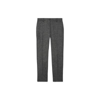 Pantalon tailleur 7/8 en tweed de laine et cachemire - Camaïeu Noir