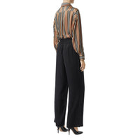 BLACK Pantalon en satin de soie