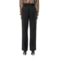 BLACK Pantalon en satin de soie