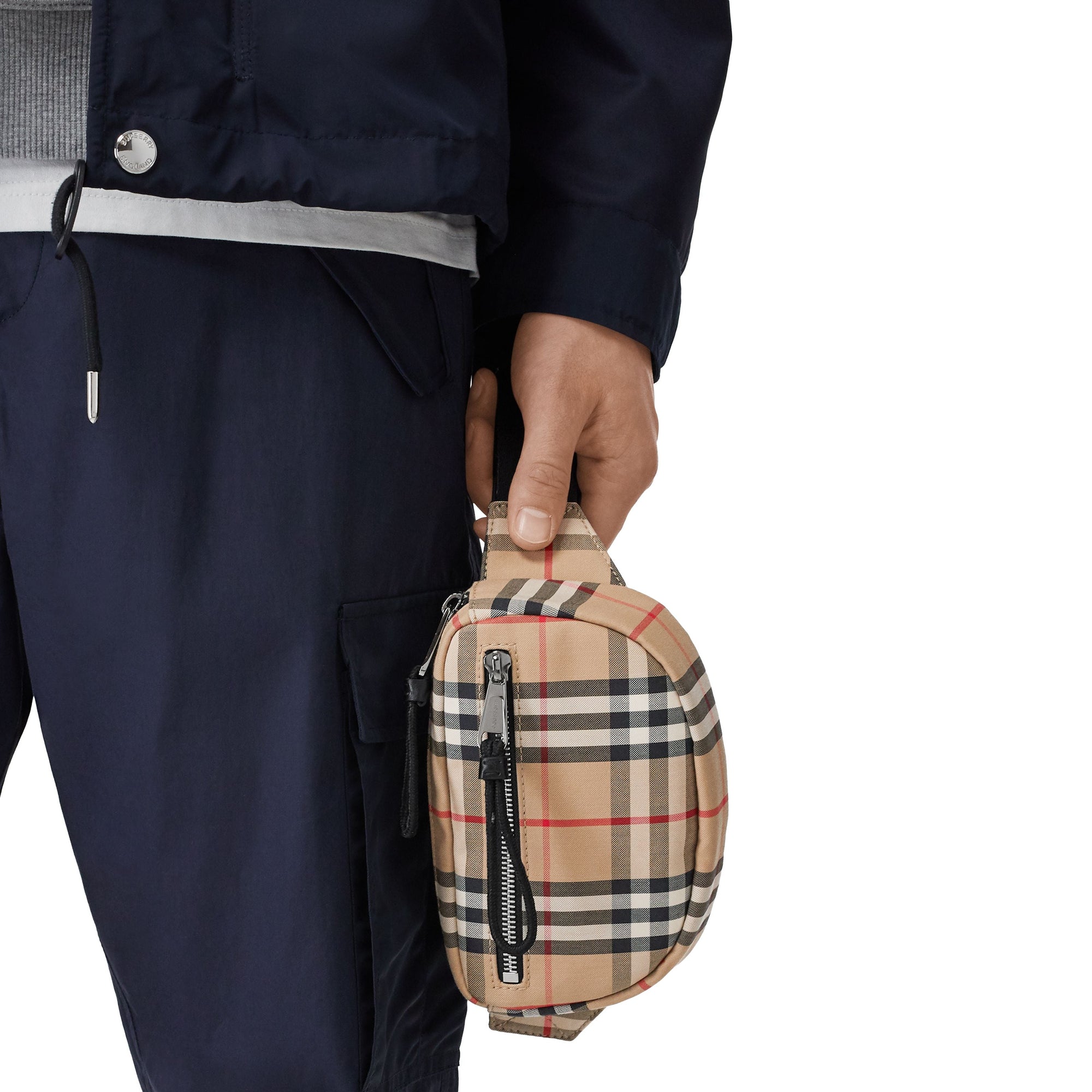 ARCHIVE BEIGE Petit sac banane Cannon Vintage check