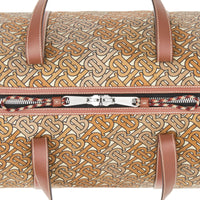 CAMO BROWN Sac polochon en nylon et cuir Monogram