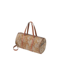 CAMO BROWN Sac polochon en nylon et cuir Monogram
