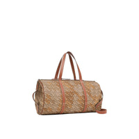 CAMO BROWN Sac polochon en nylon et cuir Monogram
