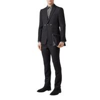 Chemise classique en sergé de soie monogram - Gris moyen