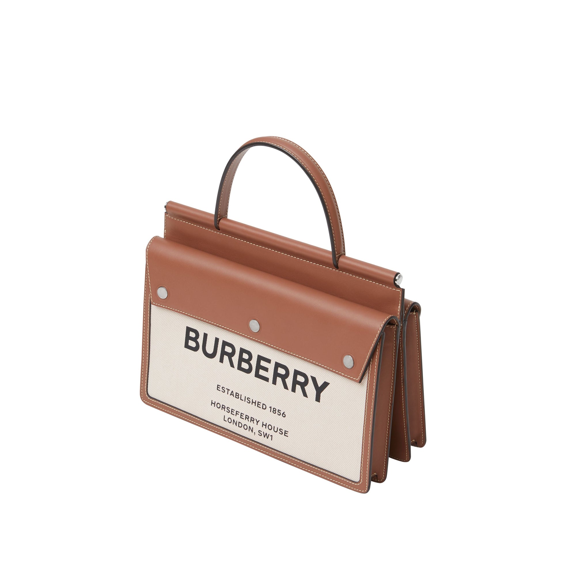 Petit sac Title Horseferry avec poche - Naturel & Brun Malt