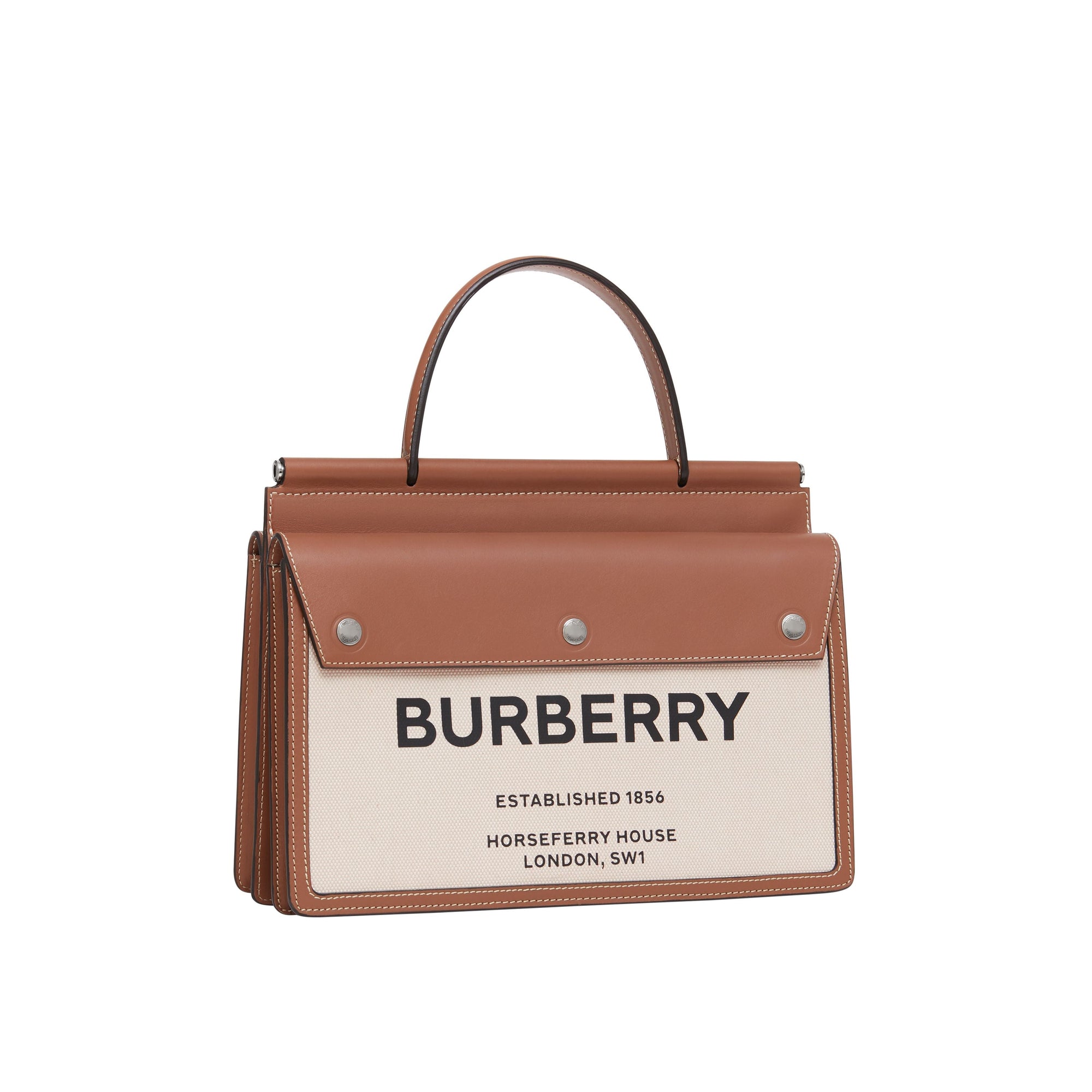 Petit sac Title Horseferry avec poche - Naturel & Brun Malt