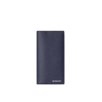 REGENCY BLUE Portefeuille continental en cuir grainé