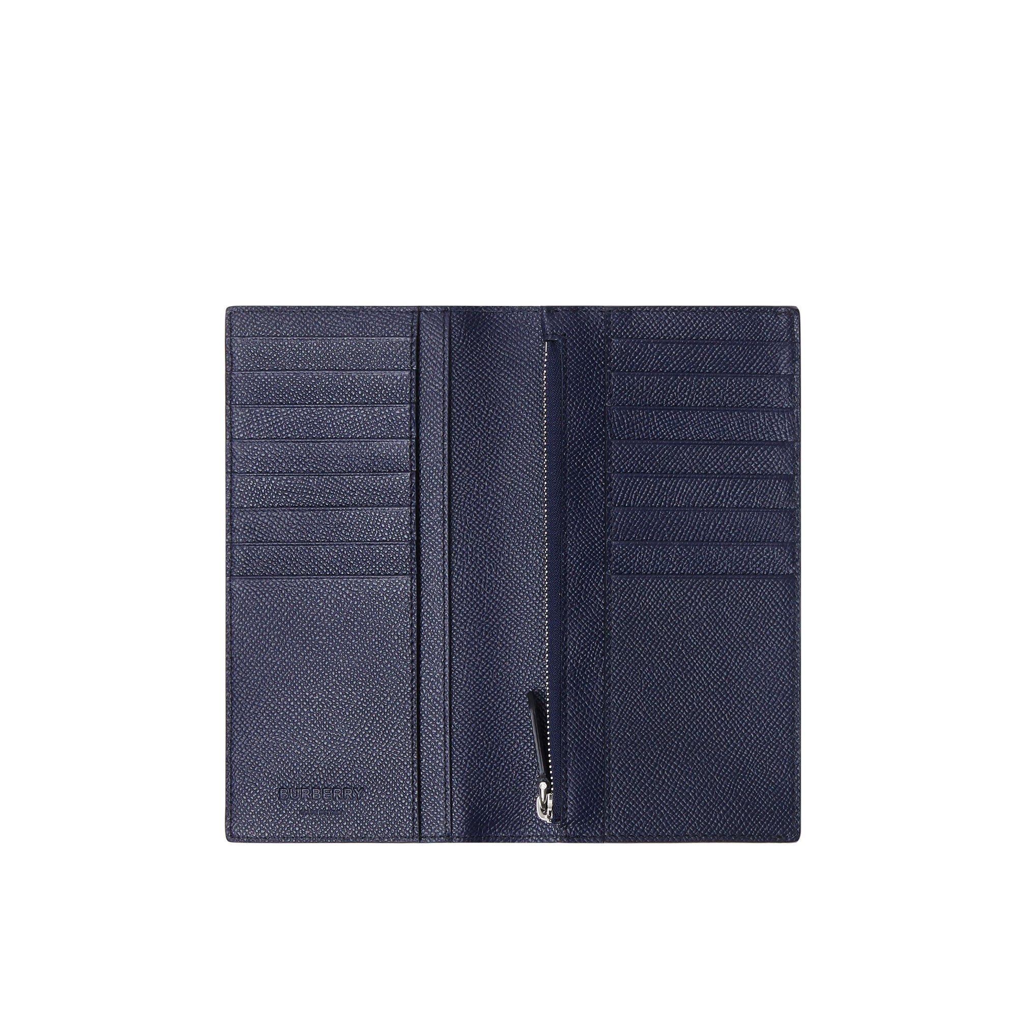 REGENCY BLUE Portefeuille continental en cuir grainé