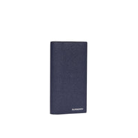 REGENCY BLUE Portefeuille continental en cuir grainé