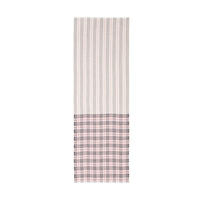 Maxi écharpe en laine et soie avec rayures iconiques et vintage check - Rose albâtre