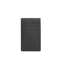 Porte-cartes en cuir grainé - Noir
