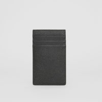 Porte-cartes en cuir grainé - Noir