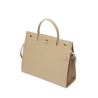 Sac title moyen en cuir - Miel