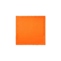 ORANGE Grand carré de soie et laine en jacquard Monogram