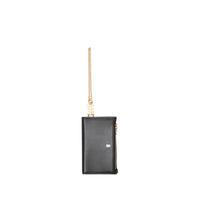 Portefeuille en cuir Monogram avec dragonne amovible - Noir