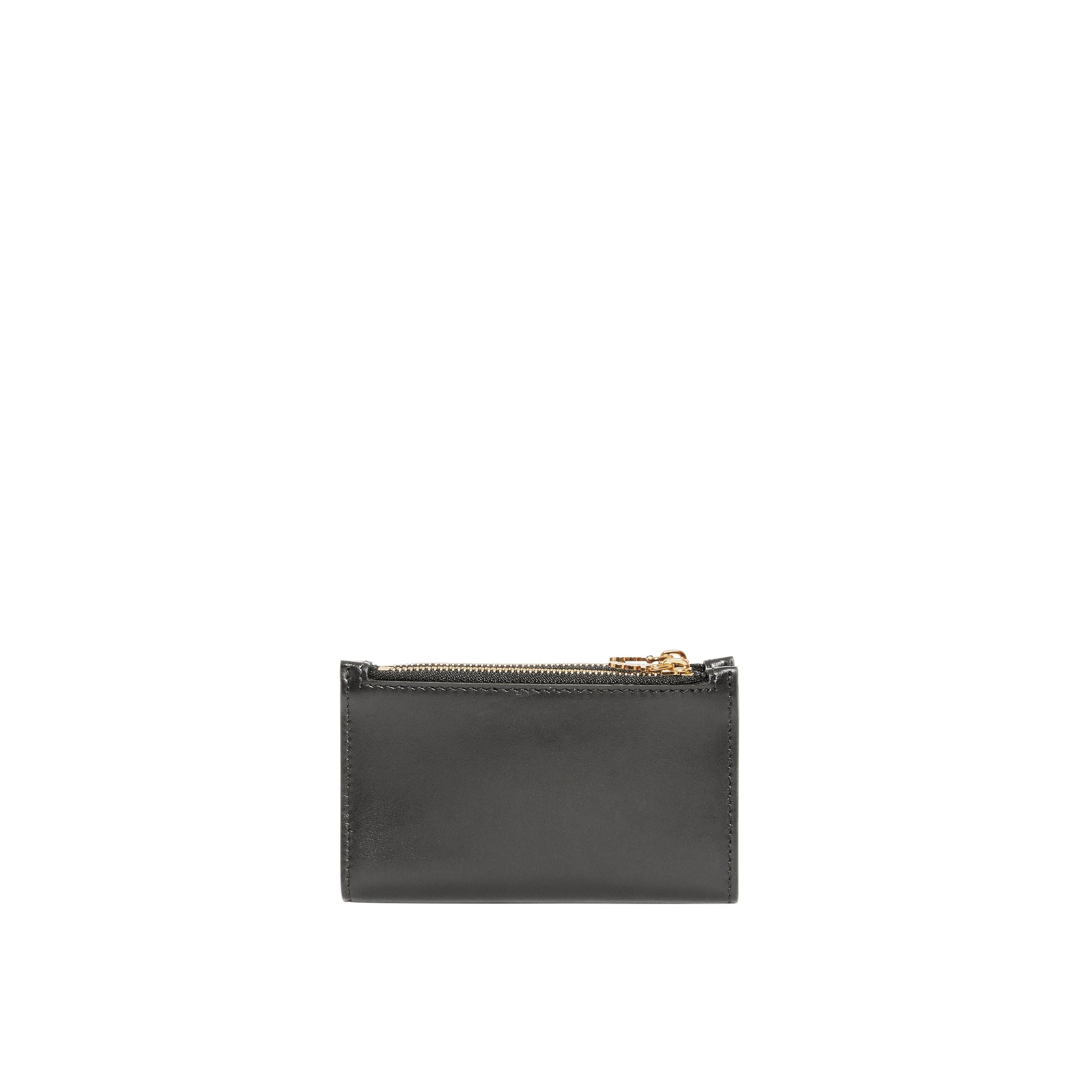 Portefeuille en cuir Monogram avec dragonne amovible - Noir