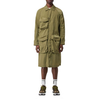 Paletot en nylon avec poches cargo - Mousse Claire