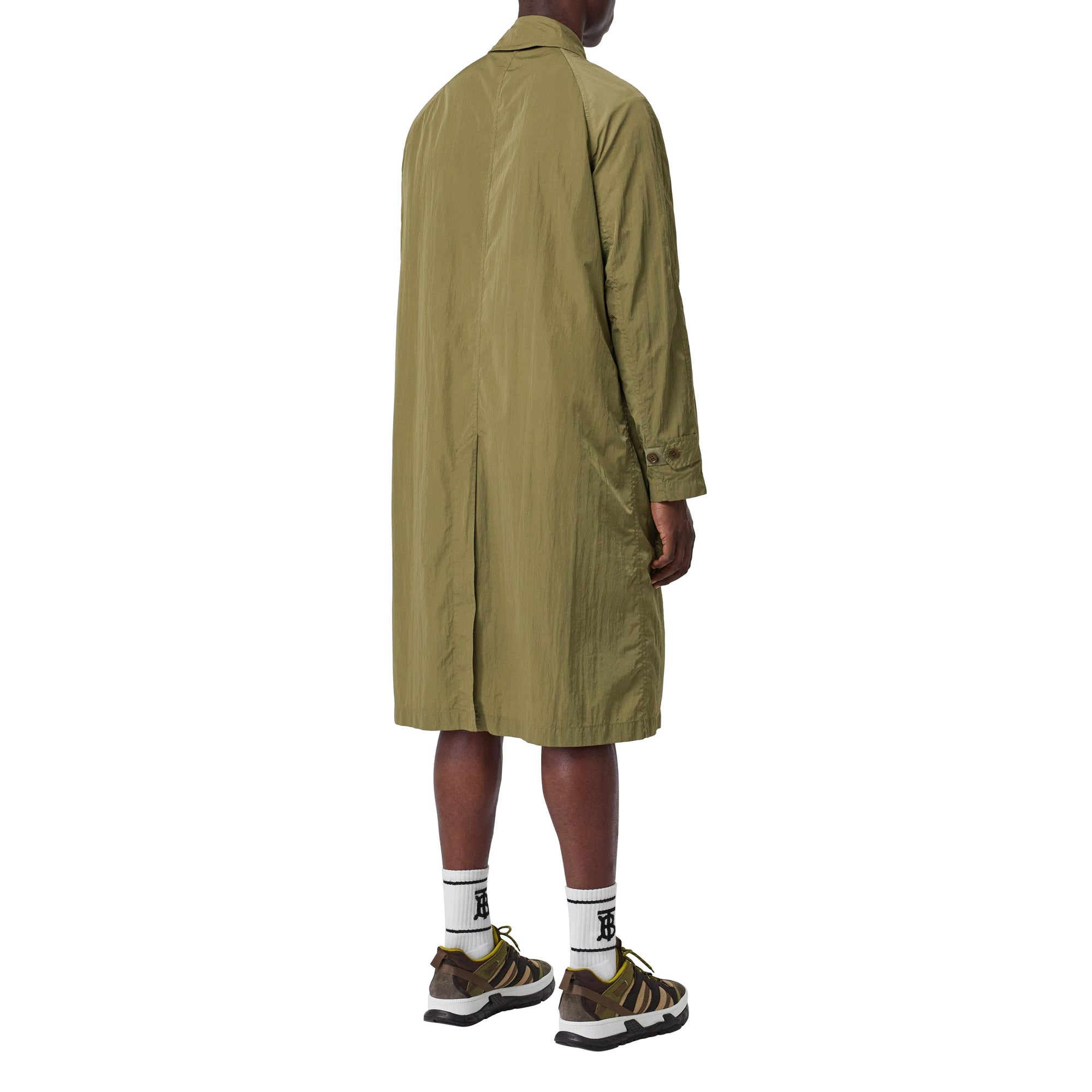 Paletot en nylon avec poches cargo - Mousse claire