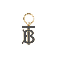 BLACK Porte-clés plaqué or Monogram