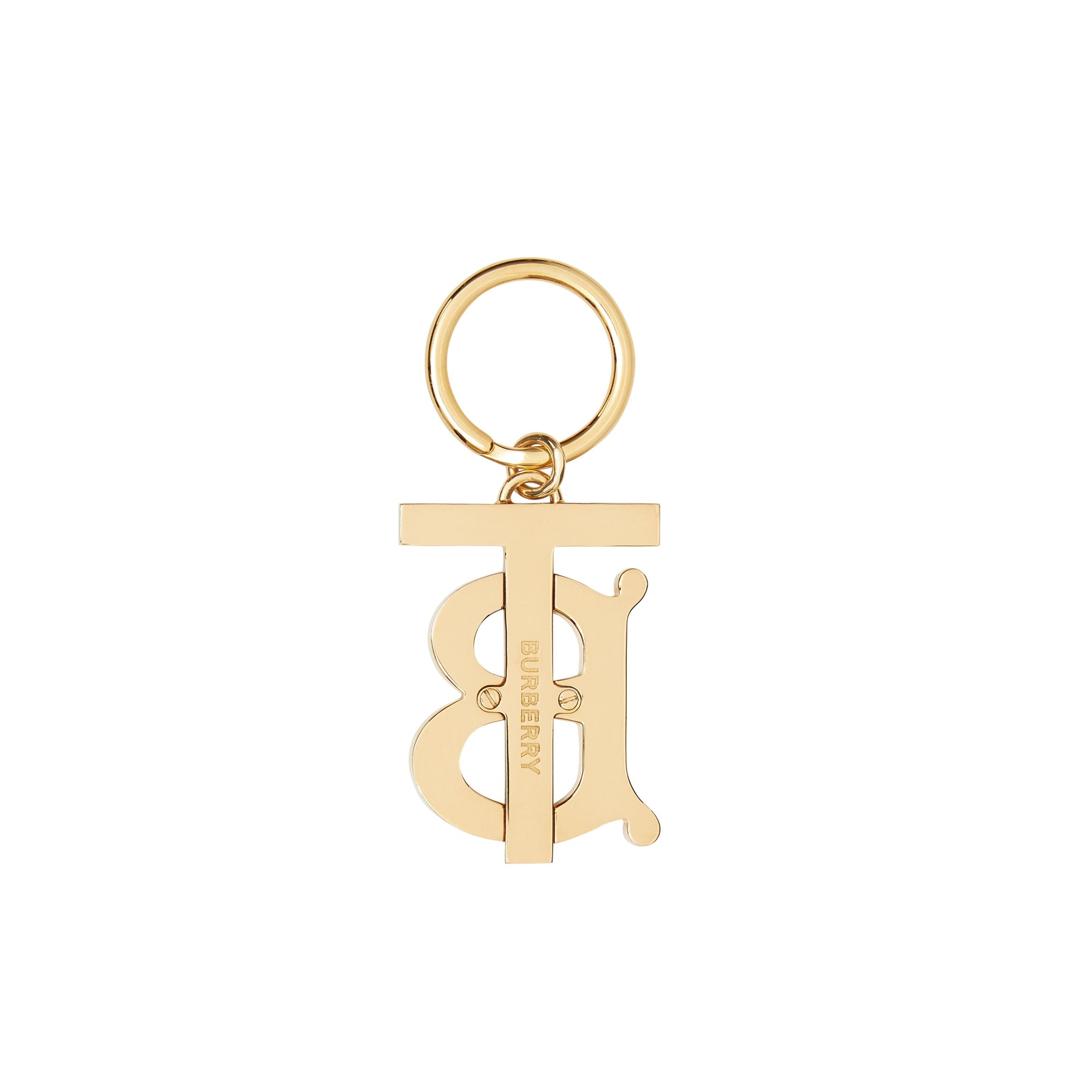 BLACK Porte-clés plaqué or Monogram