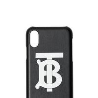 BLACK Coque pour iPhone X/XS en cuir Monogram