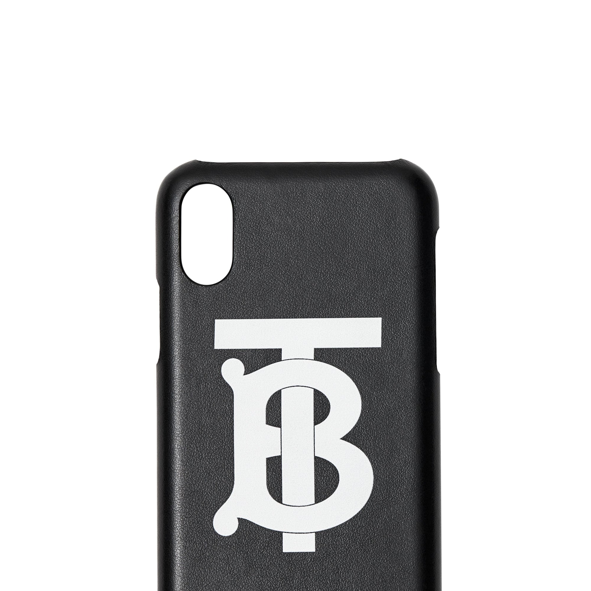 BLACK Coque pour iPhone X/XS en cuir Monogram