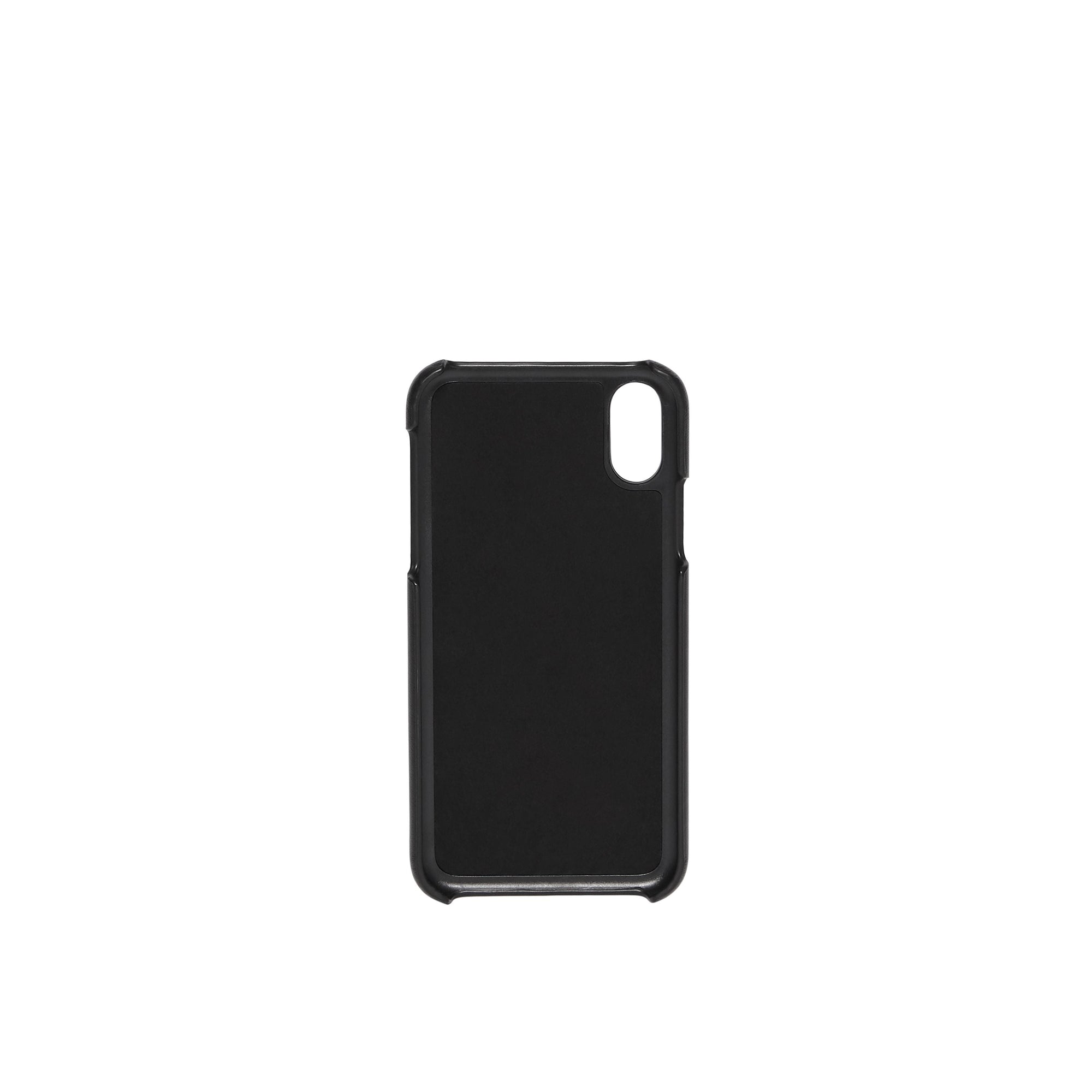 BLACK Coque pour iPhone X/XS en cuir Monogram