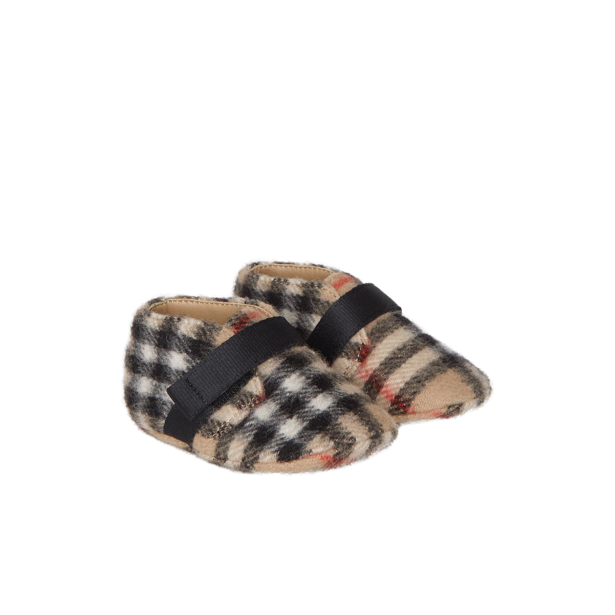 ARCHIVE BEIGE Chaussures en laine Vintage check