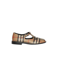 ARCHIVE BEIGE Babies en cuir Vintage check