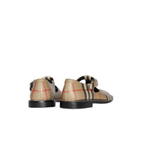 ARCHIVE BEIGE Babies en cuir Vintage check