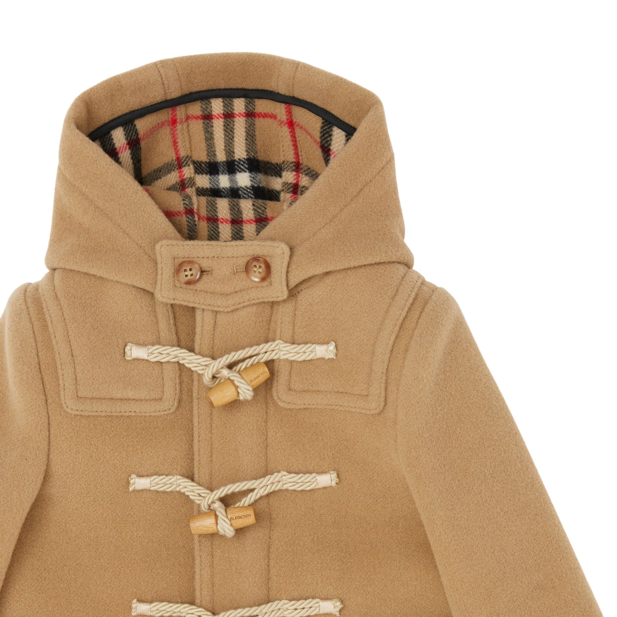 Duffle-coat en laine bouillie - Beige d'archive